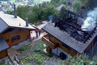 Le chalet de l'OTS à Salvan, le mercredi 5 octobre 1994
